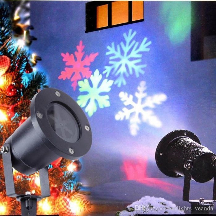 Лазерный проектор Led Strahler Schneeflocke Z2 лазерная подсветка для дома CG04 PR4