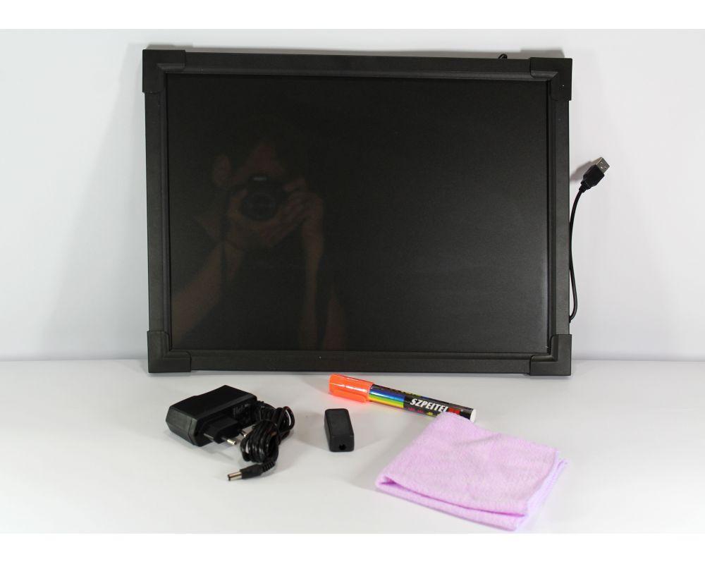 Светящийся борд. LED доска Fluorecent Board 30*40 c фломастером и салфеткой PR4