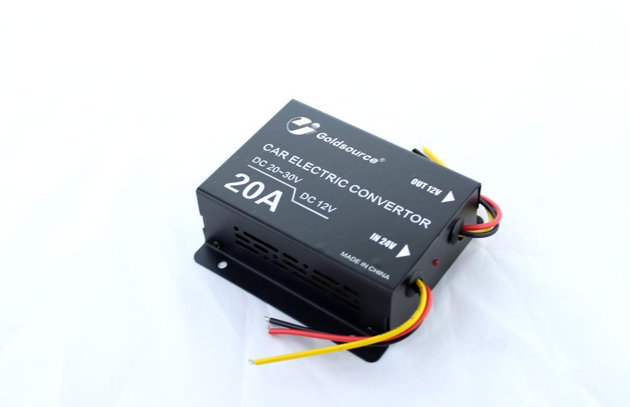 Преобразователь DC/DC 24v-12v 20A преобразователь электричества, инвертор напряжения Преобразователь