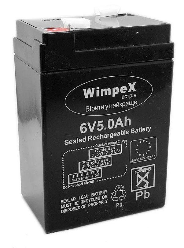 Аккумулятор 6 вольт 5 ампер 645 6V 5.0Ah Wimpex