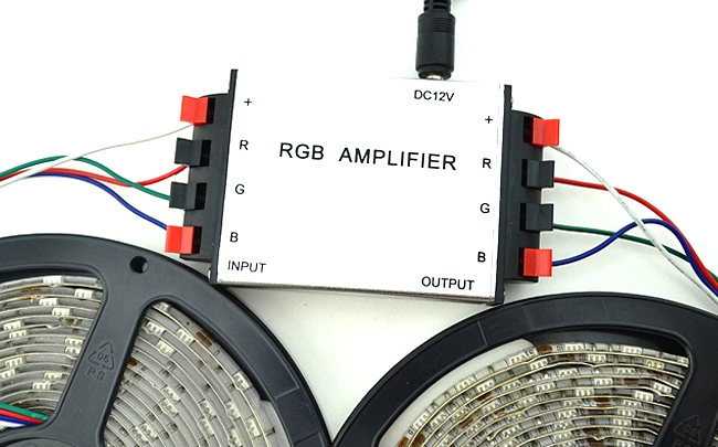 Підсилювач потужності напруги RGB для світлодіодної стрічки AMPLIFIER XM-01 