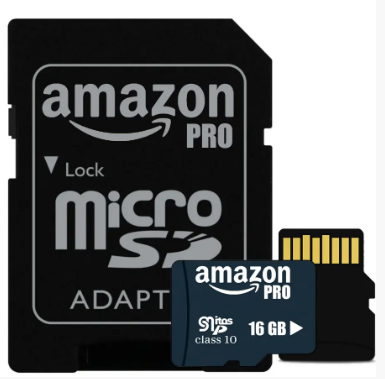 Карта пам9;яті Micro SDHC 16GB Amazon pro microSD Мікро СД картка з адаптером