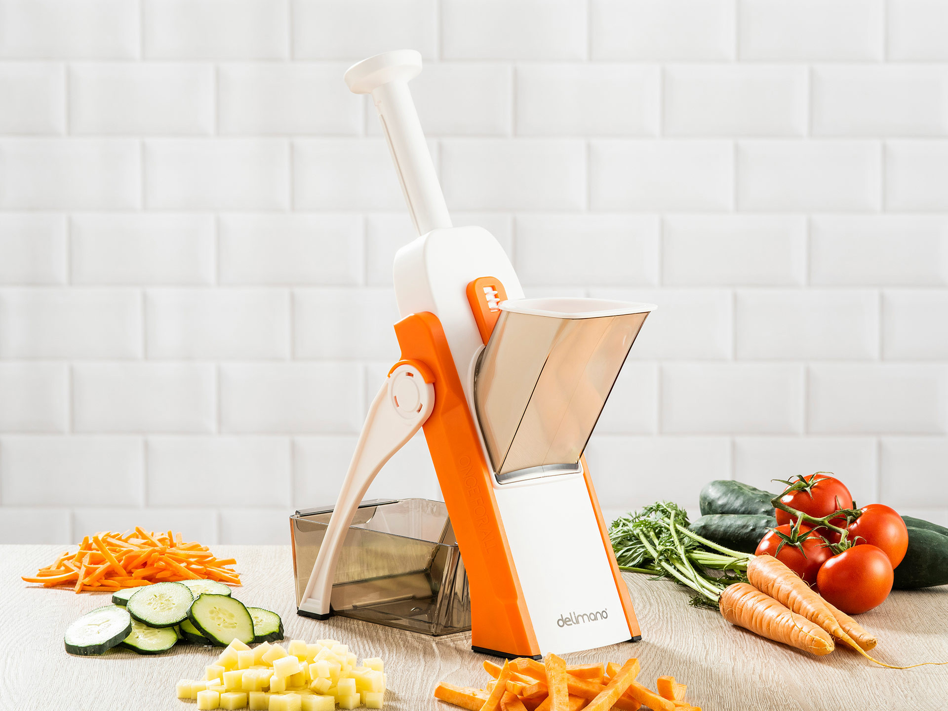 Кухонний мультислайсер – подрібнювач овочів Brava Spring Slicer