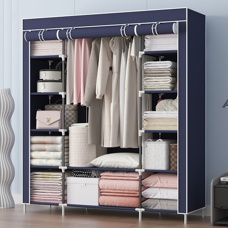 Тканинна шафа Storage Wardrobe 68150 Органайзер - шафа складана платтяна на 3 секції