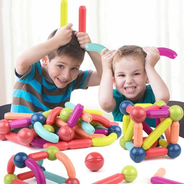 Дитячий магнітний конструктор Magnetic sticks Hl-2122 ∙ 25 деталей