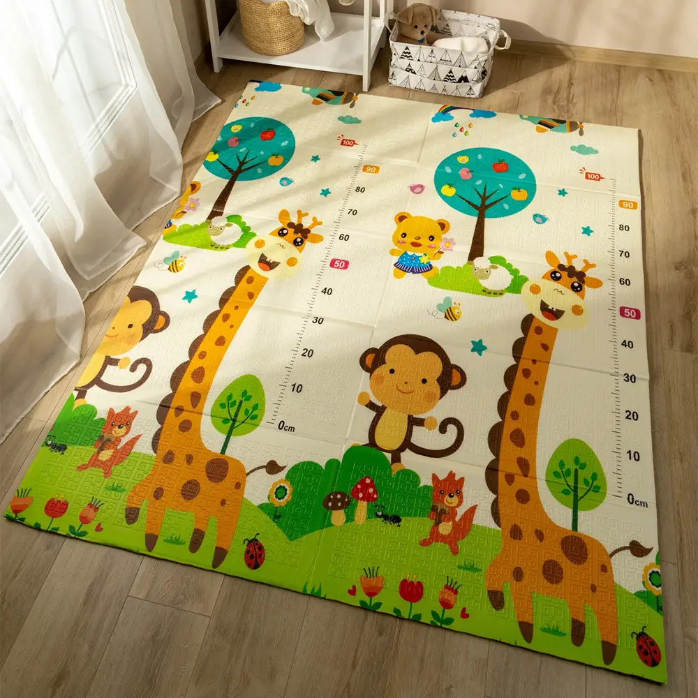 Дитячий розвиваючий складний термокилимок 200*180 см Folding baby mat Ігровий килимок для дітей (Ростомір)