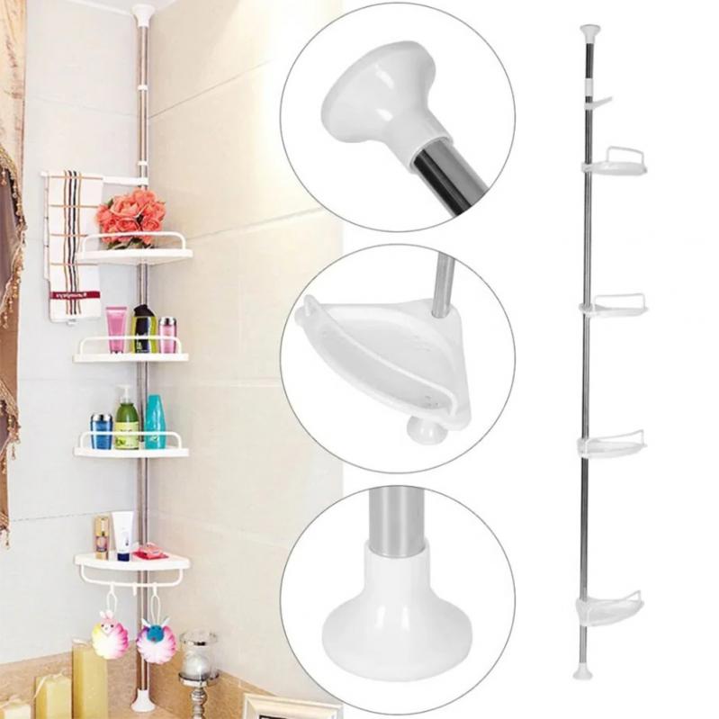 Кутова полиця для ванної кімнати розсувна Multi Corner 2,6м