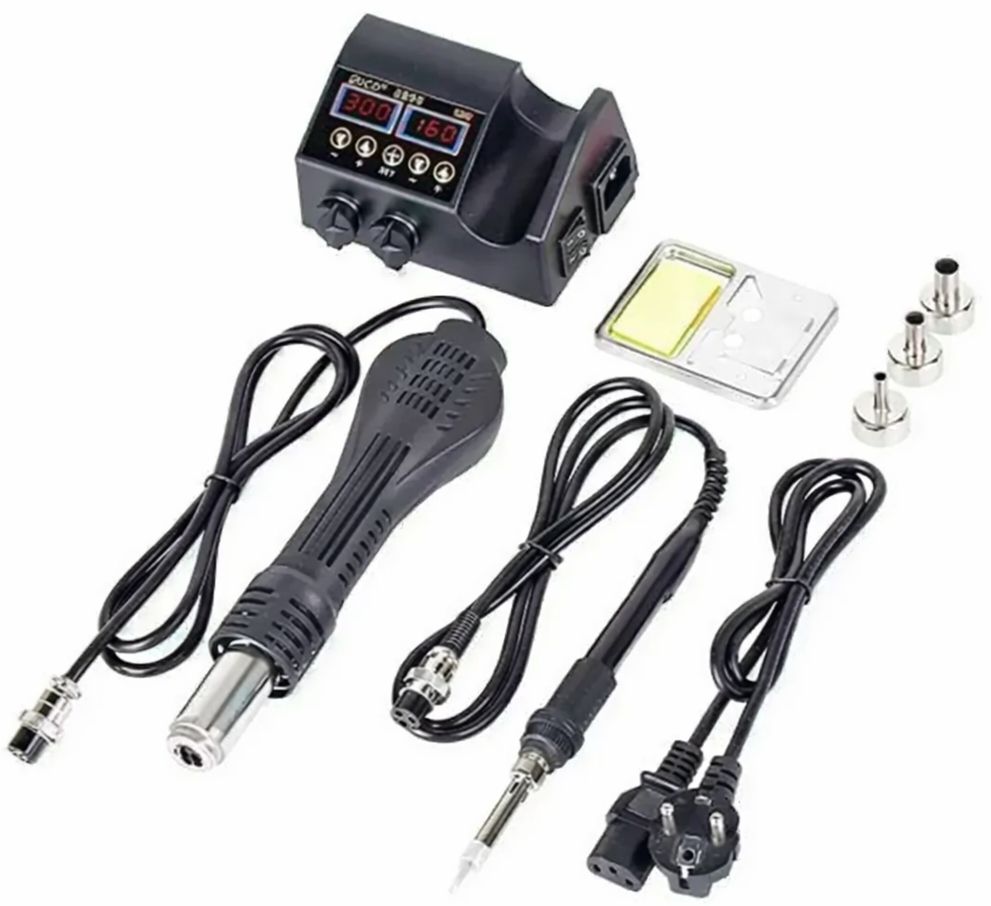 Паяльна станція Micro JCD 8898 80Вт з термофеном ∙ Цифровий паяльний набір Micro JCD 8898