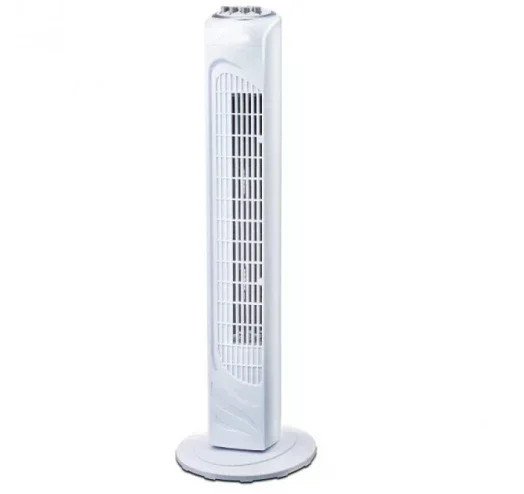 Підлоговий колонний вентилятор DOMOTEC MS-1627 White Tower Fan з таймером і поворотом • Баштовий вентилятор 45 Вт на 3 швидкості для дому та офісу