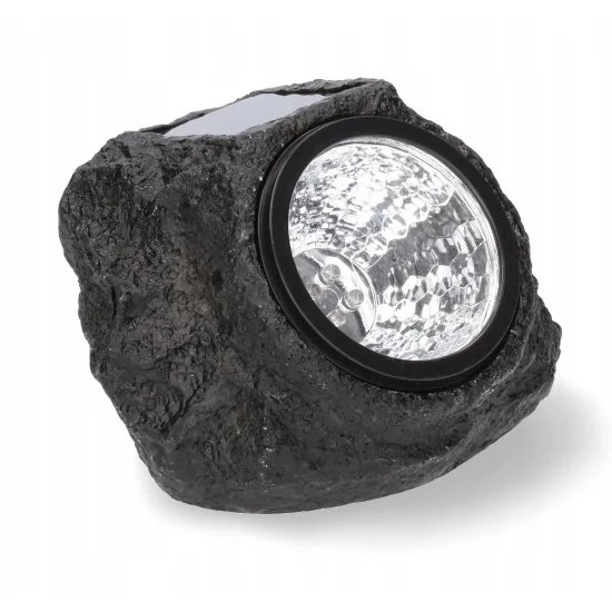 Садовий світильник Garden Light Stone на сонячній батареї ∙ Декоративний LED світильник-камінь для саду, газону, доріжок і ландшафтного підсвічування