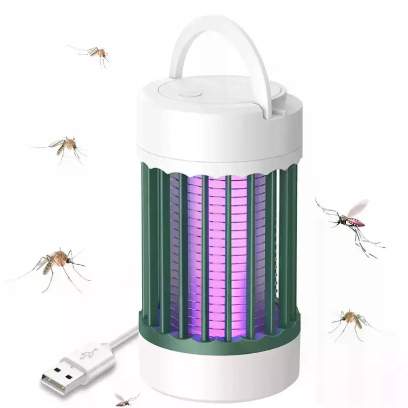 Лампа для знищення комах USB Camping Mosquito Lamp MA553 на акумуляторі • Кемпінгова лампа від комарів для походів, відпочинку та дому • Портативна пастка для комах