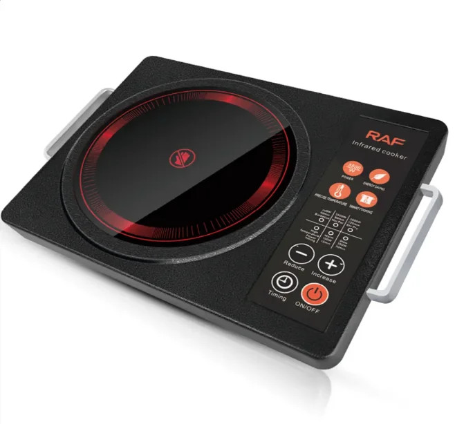 Інфрачервона настільна плита RAF R.8046 3500 Вт • Електроплитка Infrared Cooker з однією конфоркою для дому, дачі та кухні