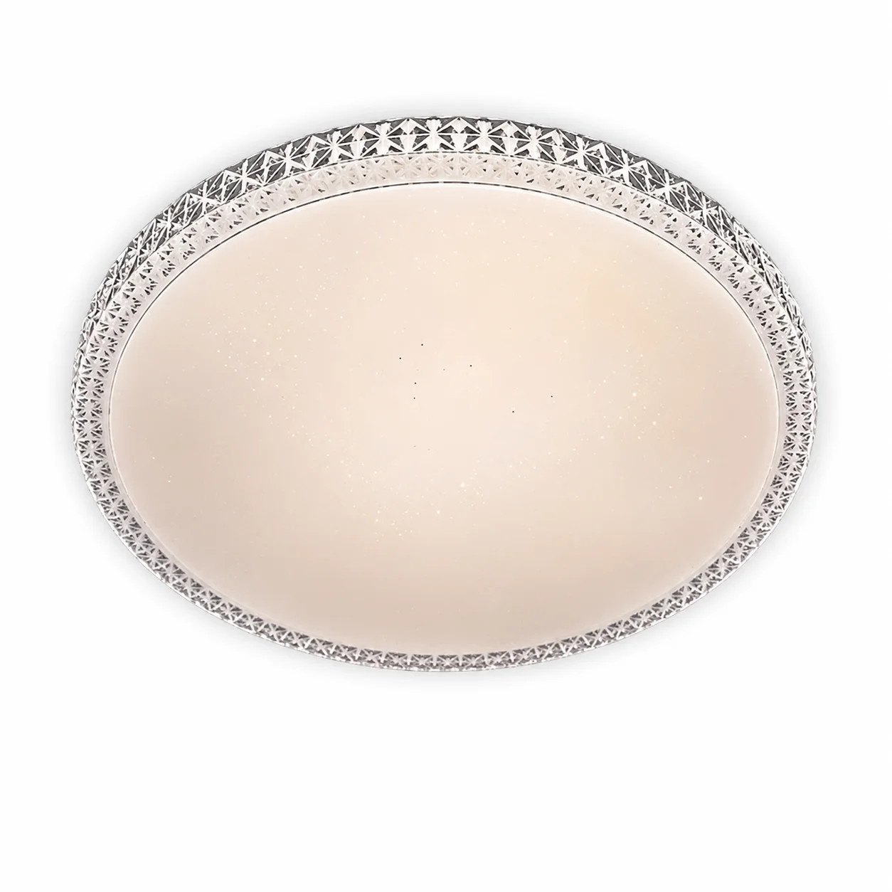 Стельова світлодіодна люстра X-598 50х8х50 см з пультом • Кругла LED-люстра для спальні, кухні, вітальні та сучасного інтер’єру