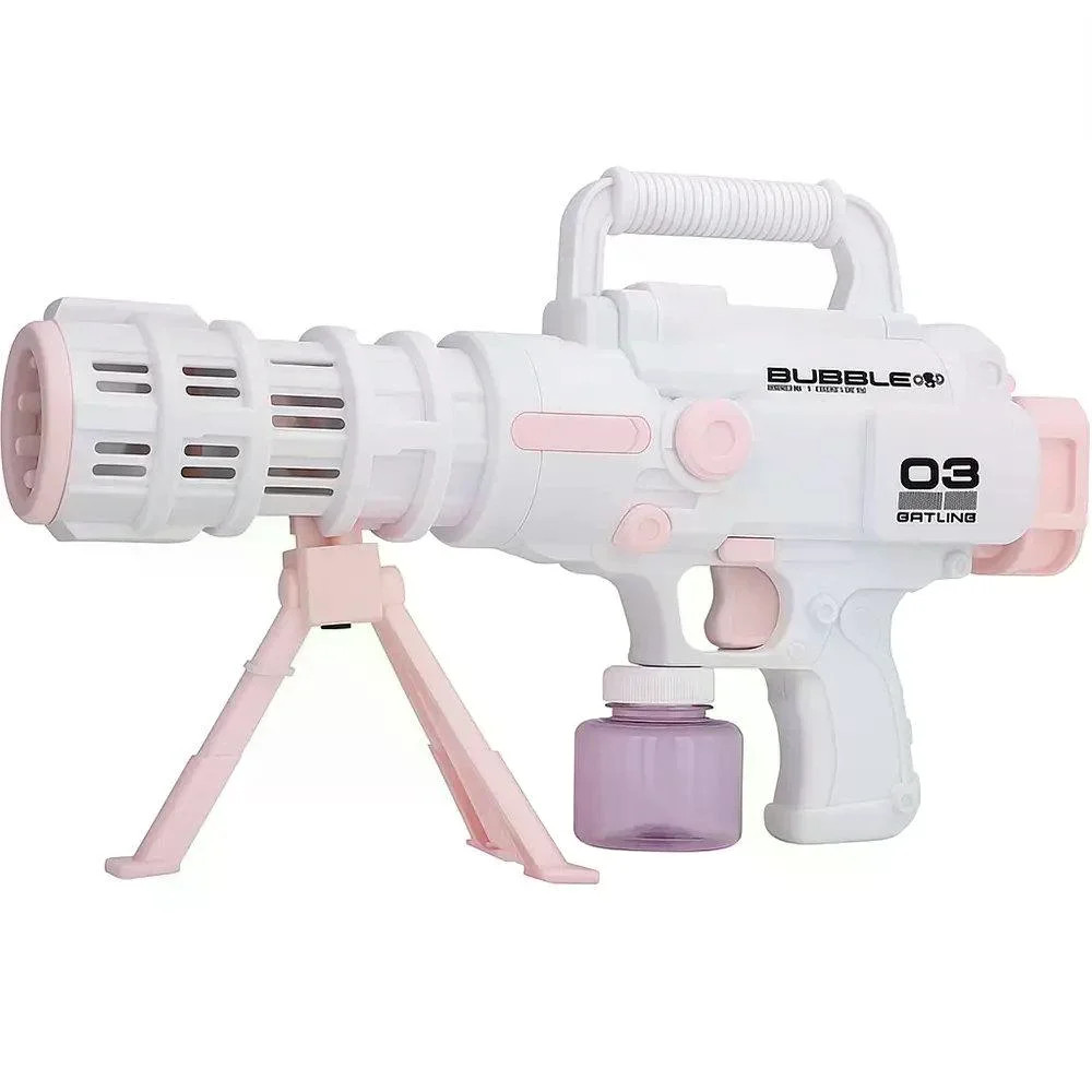 Базука з мильними бульбашками Bazooka Bubble Gun • Дитяча іграшка для запуску бульбашок, вулиці, свят і активних ігор