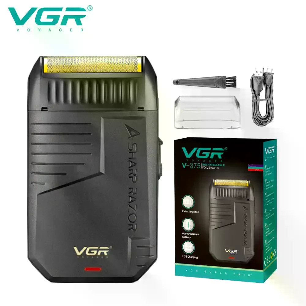 Тример для волосся VGR V-375 • Акумуляторна машинка для стрижки Hair Clippers V-375, шейвер для бороди, вусів та окантовки