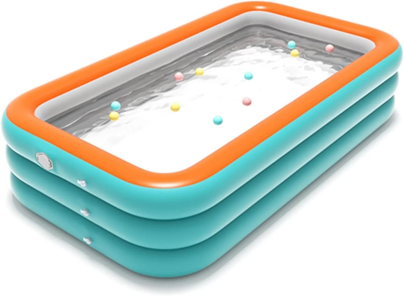 Надувний сімейний басейн Pool 210×145×56 см KAR108 • Простора літня зона для дітей та дорослих з швидким надуванням
