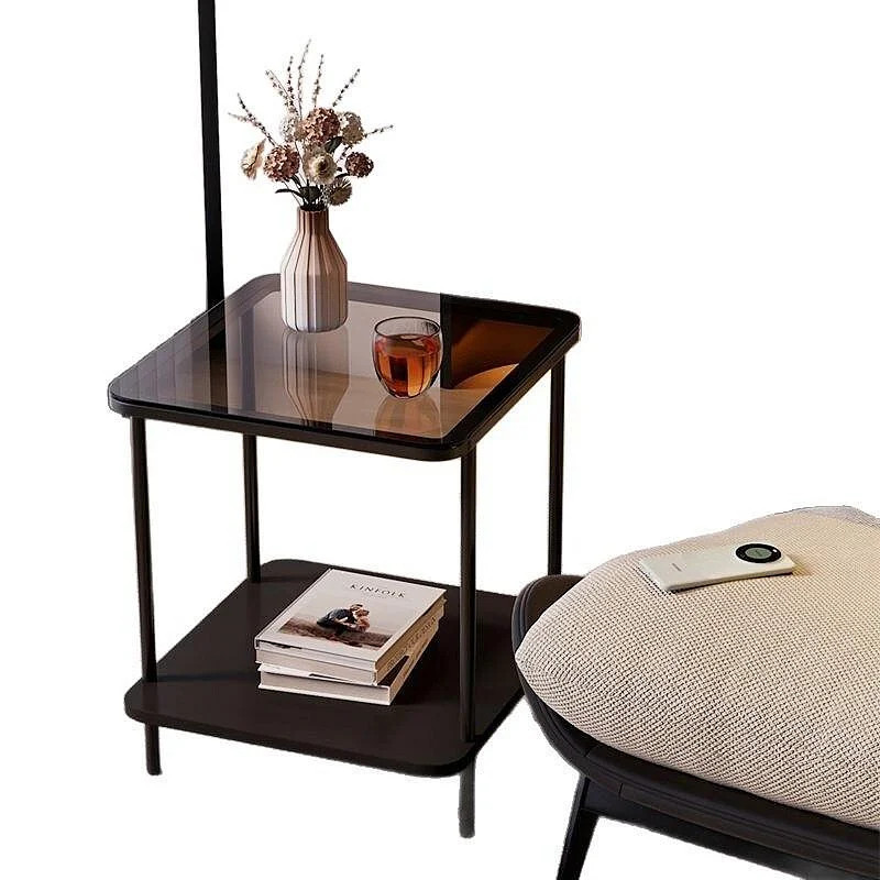 Чорний інтер’єрний столик YM152 для дому • Журнальний кавовий столик AND 1926 для вітальні, спальні та дивана