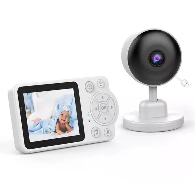 Відеоняня C3 з екраном 2,8″ • Цифрова відеоняня C3 з IPC-камерою, нічним баченням, двостороннім зв’язком і датчиками мікроклімату