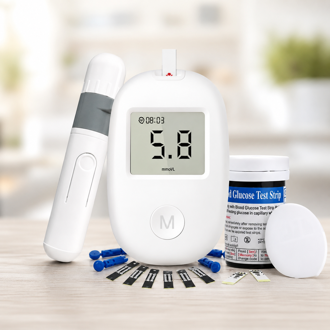 Глюкометр Glucose Meter GLM-76 + 50 тест-смужок та ланцети