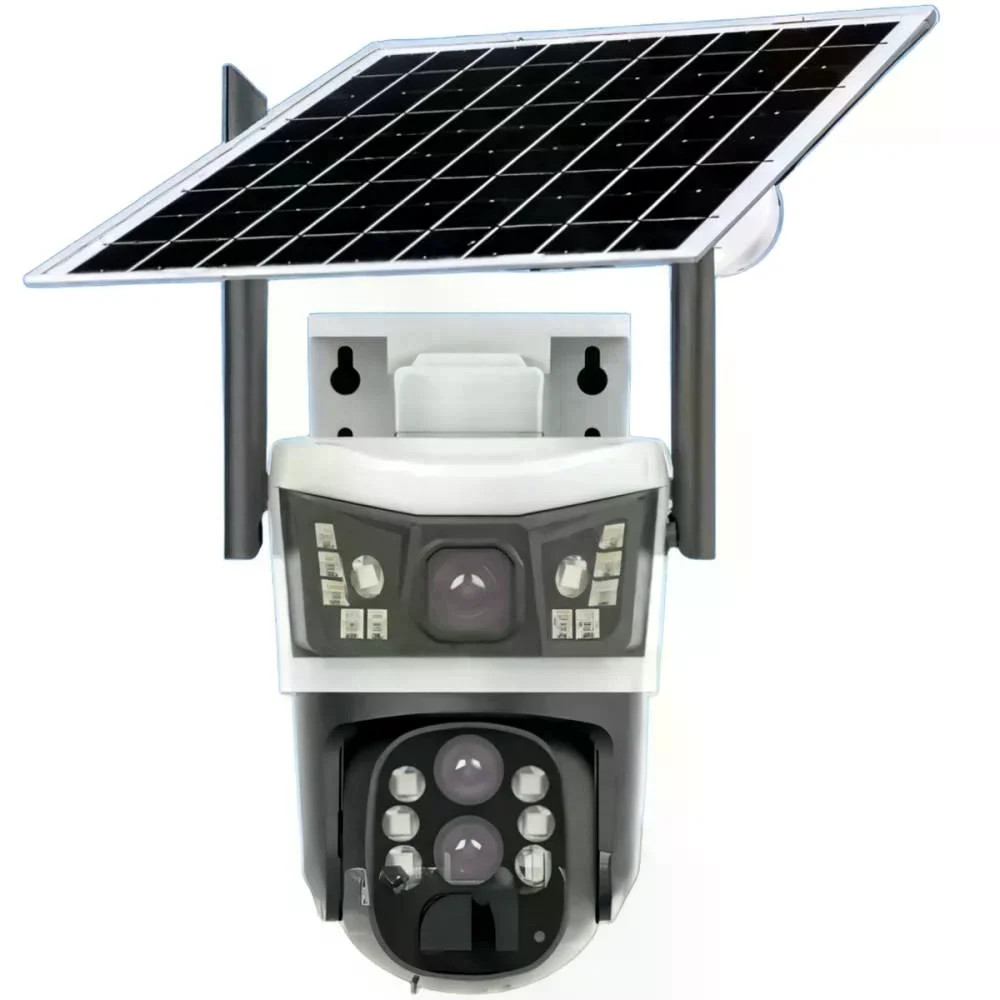 4G-камера V39 360° • Вулична IP-камера IPC-V380-P10-4G із SIM-картою, сонячною панеллю та віддаленим доступом