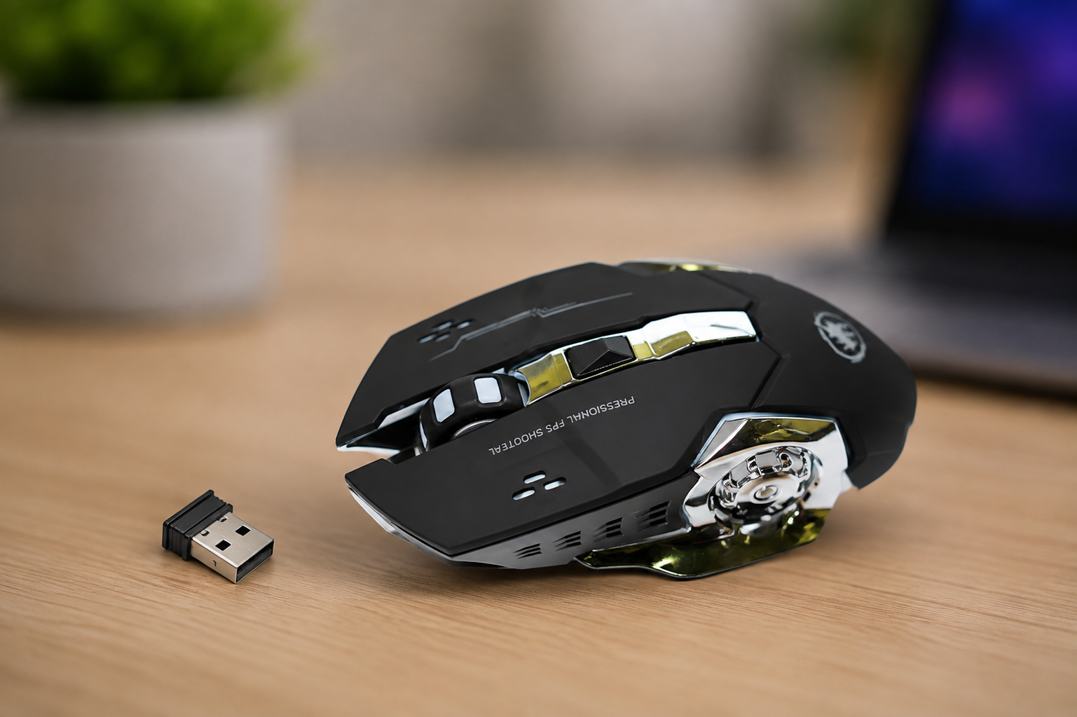 Мишка GAMING T2 wireless / Бездротова ігрова миша RGB Bluetooth / Мишка з безшумними кнопками