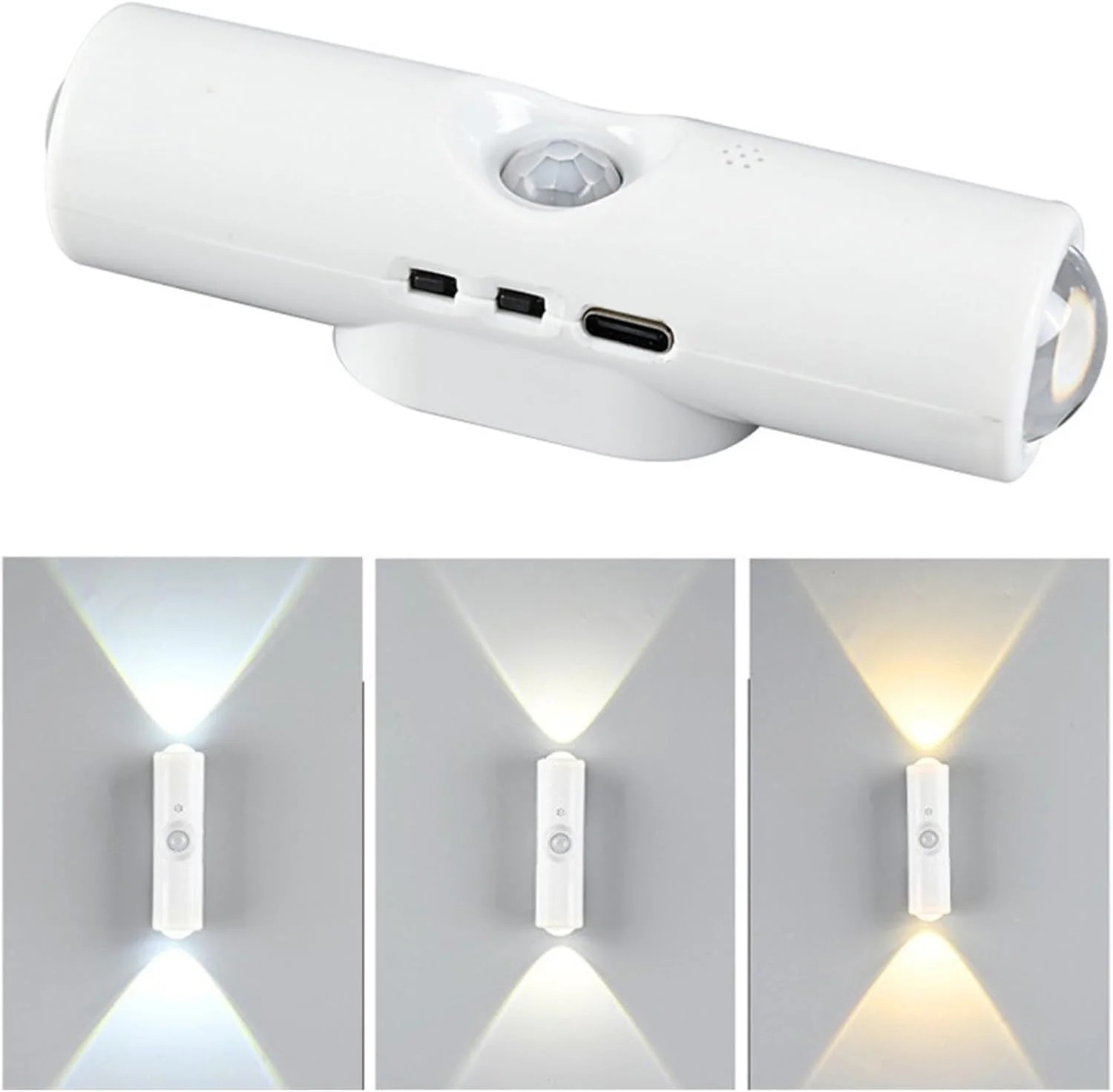 Настінна LED-лампа NS-02 • Декоративний RGB-світильник NS-02 з датчиком руху для інтер’єрного підсвічування