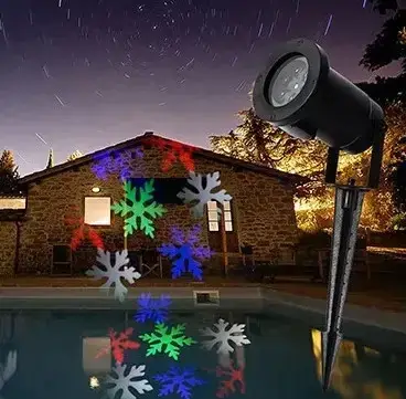 Вуличний лазерний проєктор із малюнками Festival Projection Lamp 12 pictures star shower