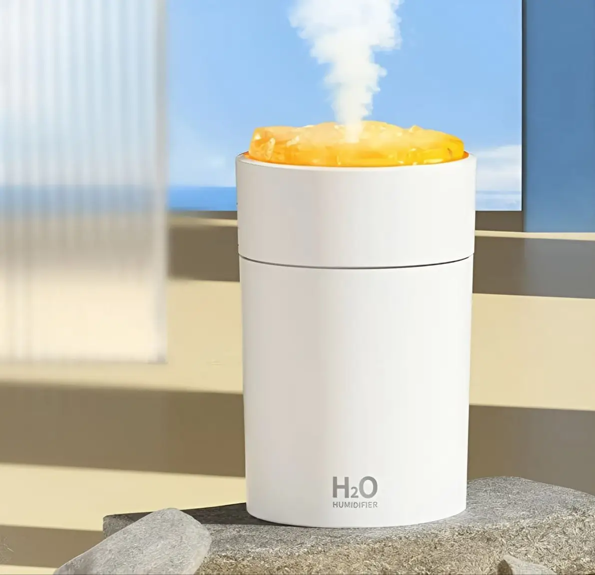 Зволожувач повітря з підсвіткою H2O Colorful HUMIDIFIER білий, USB
