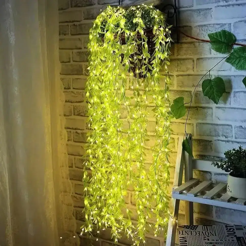 ОЧЕНКА! Гірлянда 200 Led зелена верба теплий білий SF-56 (Немає паковання 3043)
