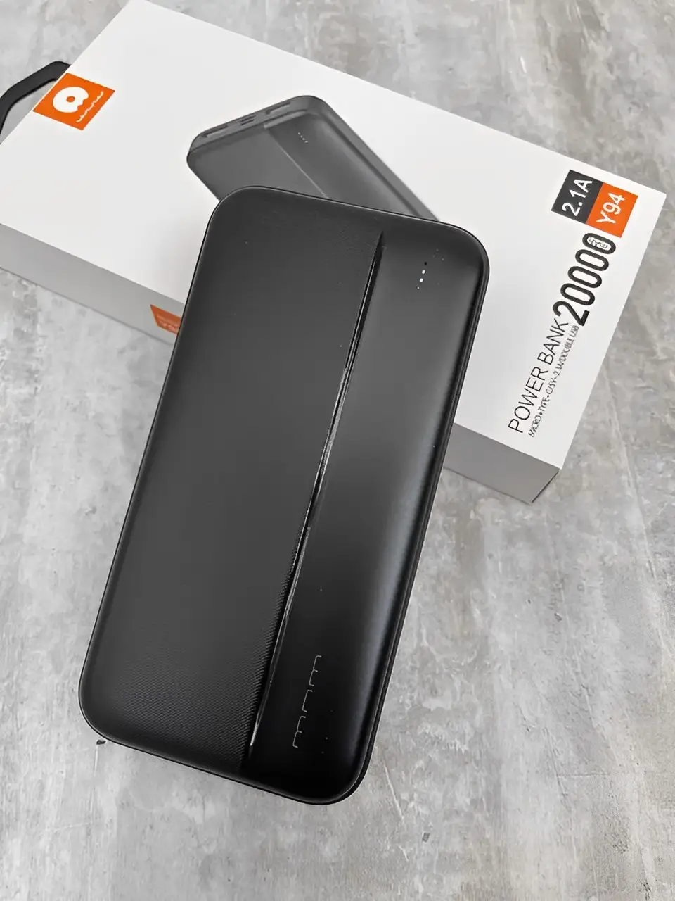 Потужний PowerBank WUW Y94 20000 mAh / Портативний зовнішній акумулятор чорний