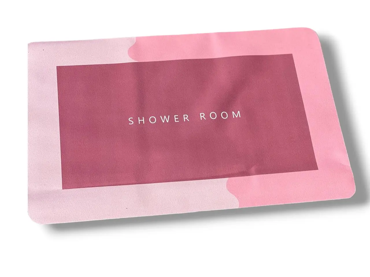 Нековзний вологостійкий килимок для ванни Shower Room 40х60 см Рожевий