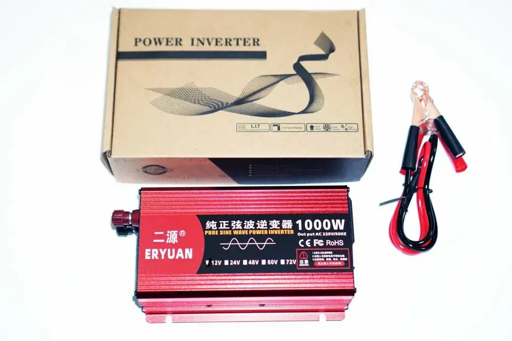 Перетворювач Інвертор Інвертор чис.синус ERYUAN AC/DC LCD 12v 1000W Для котла