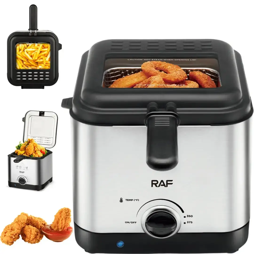 Електрична фритюрниця на 2.5 л для смаження без олії 1000 Вт Deep Fryer RAF R.5300 Повітряна фритюрниця