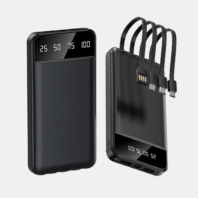 Повербанк KT T51X 50000mAh з набором зарядних кабелів Чорний