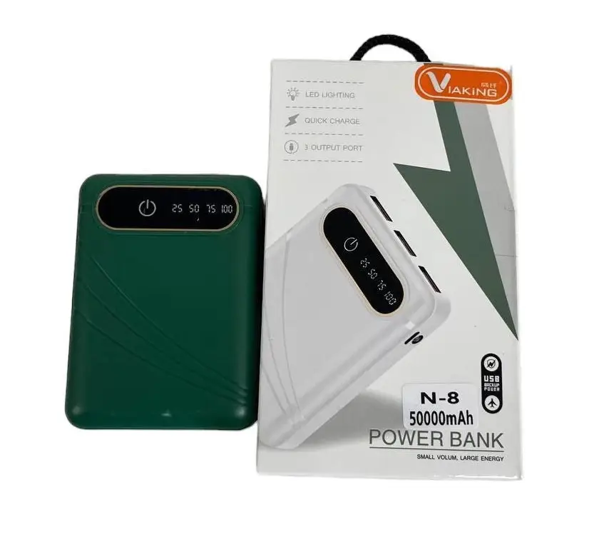 Зарядний пристрій Power Bank Viaking 50000 mAh N-8 Зелений