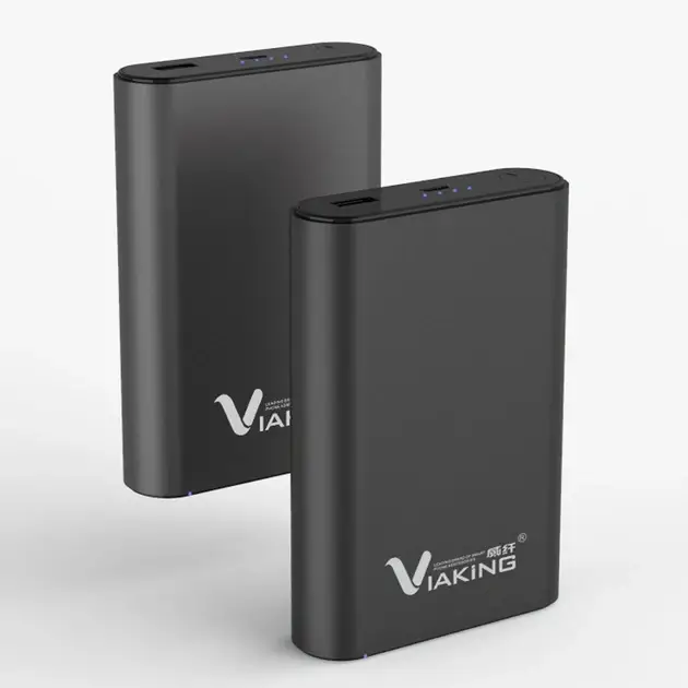 Універсальна батарея повербанк Power Bank Viaking V12N 50000 mAh з LED-індикатором, USB, MicroUSB Чорний
