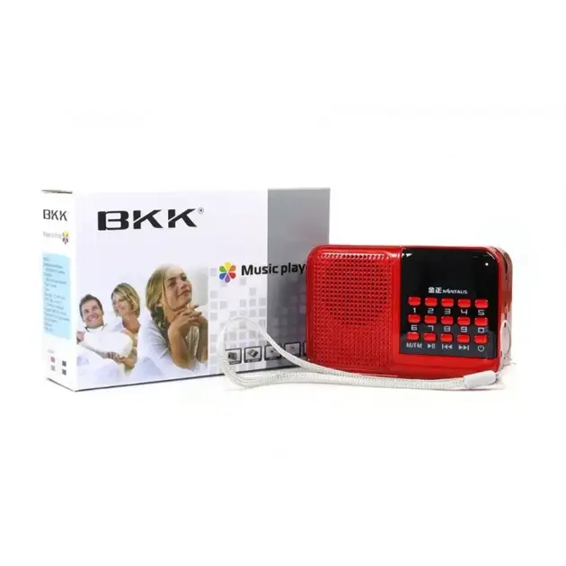 Радіоприймач акумуляторний BKK S61 Радіоколонка з FM USB MicroSD