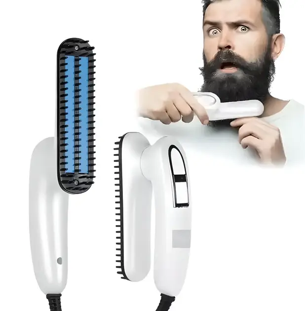Праска-Гребінь випрямляч для бороди та волосся Beard Hair Straightener EL-1319