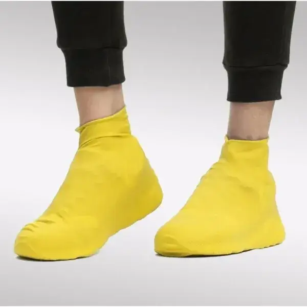Чохол для взуття від дощу з антиковзною ребристою підошвою Cover For Rain Shoes Колір Жовтий