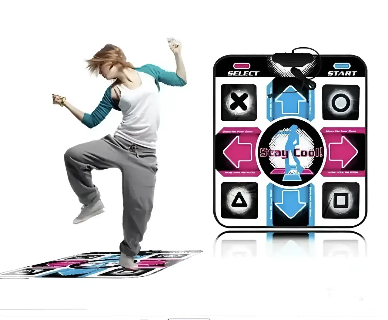 Килимок танцювальний музичний DANCE MAT PC+TV USB/танці/Ігри/Фітнес
