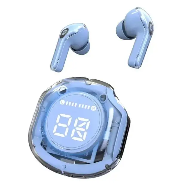 Бездротові bluetooth-навушники Сині TWS із зарядним кейсом Ultrapods Pro V5.3