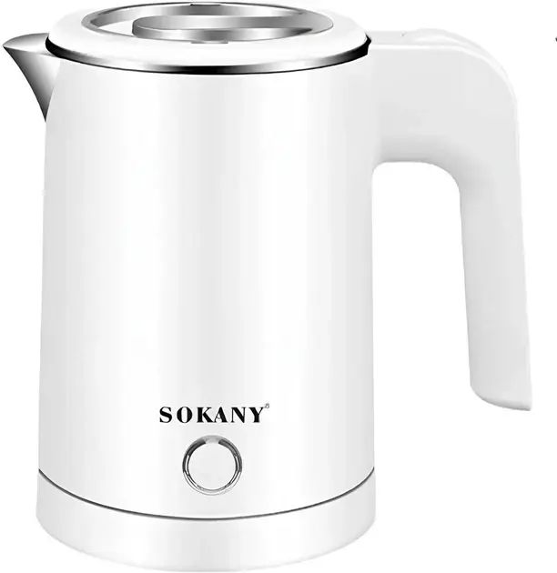 Електрочайник Sokany SK-SH-1077 мінічайник для дому Білий 0.5 л 600вт