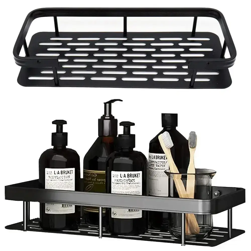 Підвісна металева полиця для ванної кімнати Bathroom shelf Органайзер у ванну До 10 кг