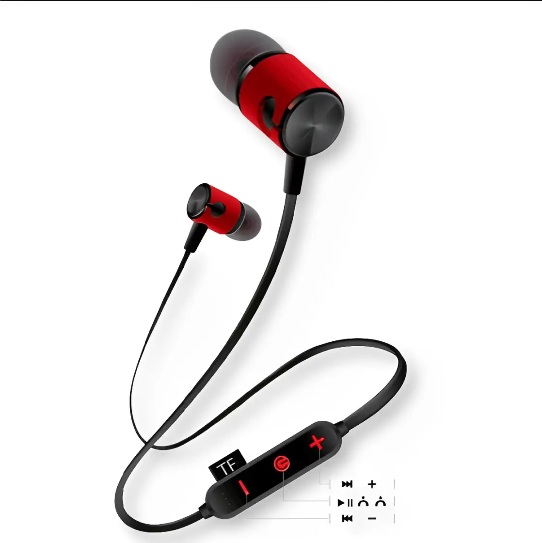 Магнітні бездротові навушники з плеєром Bluetooth MG-G20 Bluetooth 4.2 Червоний