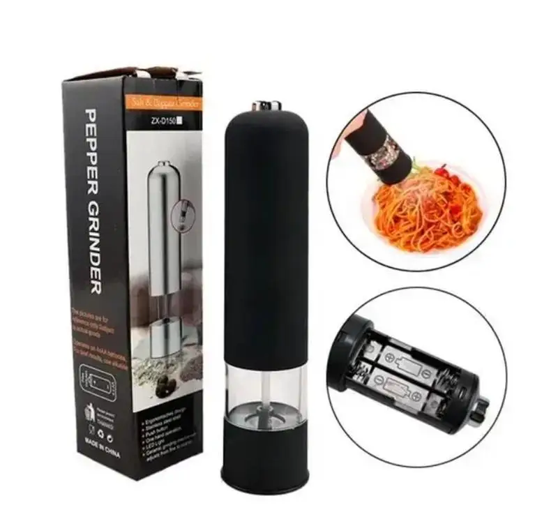 Електричний млин для спецій salt and pepper mills black salemarket