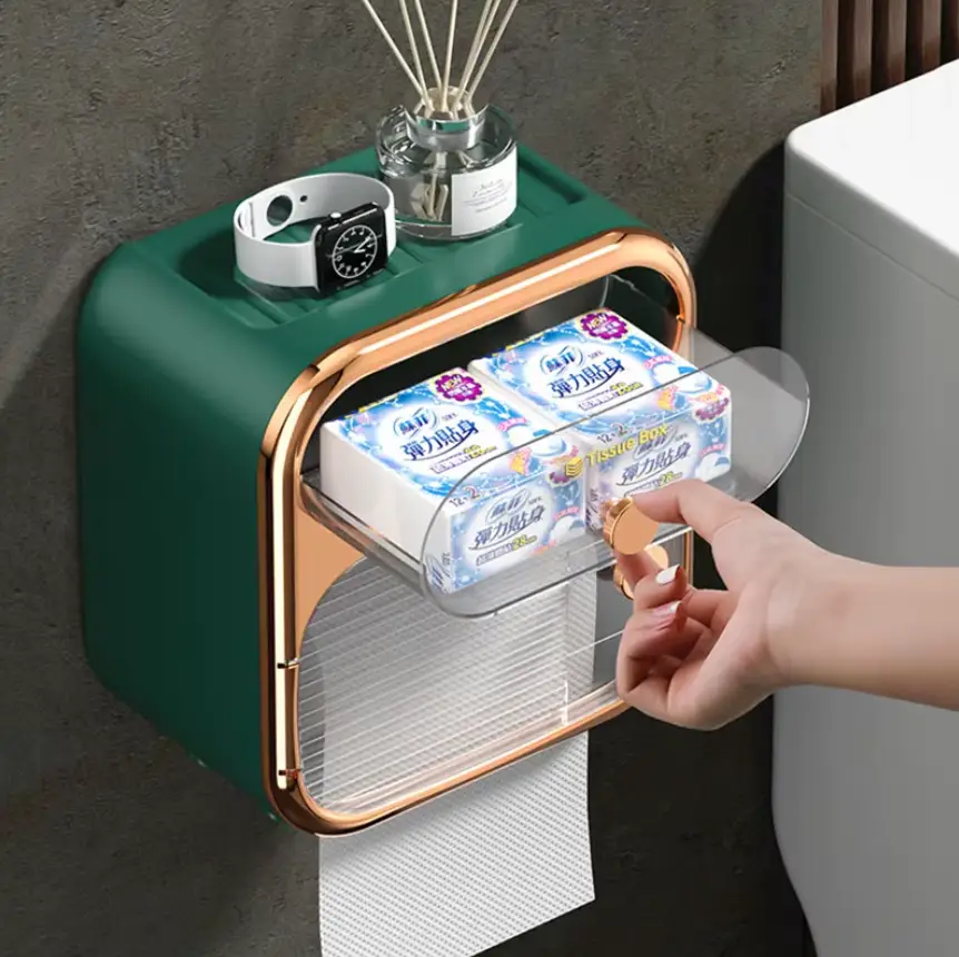 Тримач для туалетного паперу Toilet Paper Holder GREEN Стильний і практичний аксесуар для ванної кімнати