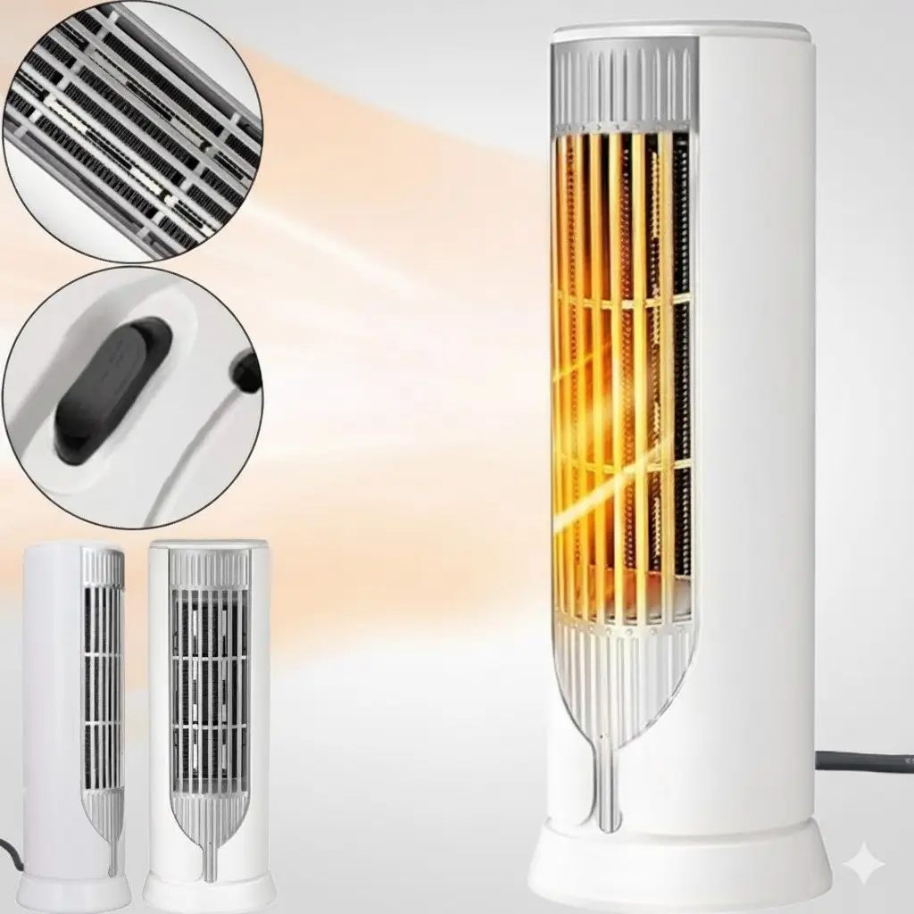 Тепловентилятор керамічний Lasko FH500 1200 Вт, кімнатний електрообігрівач дуйка для дому та офісу, захист від перегрівання