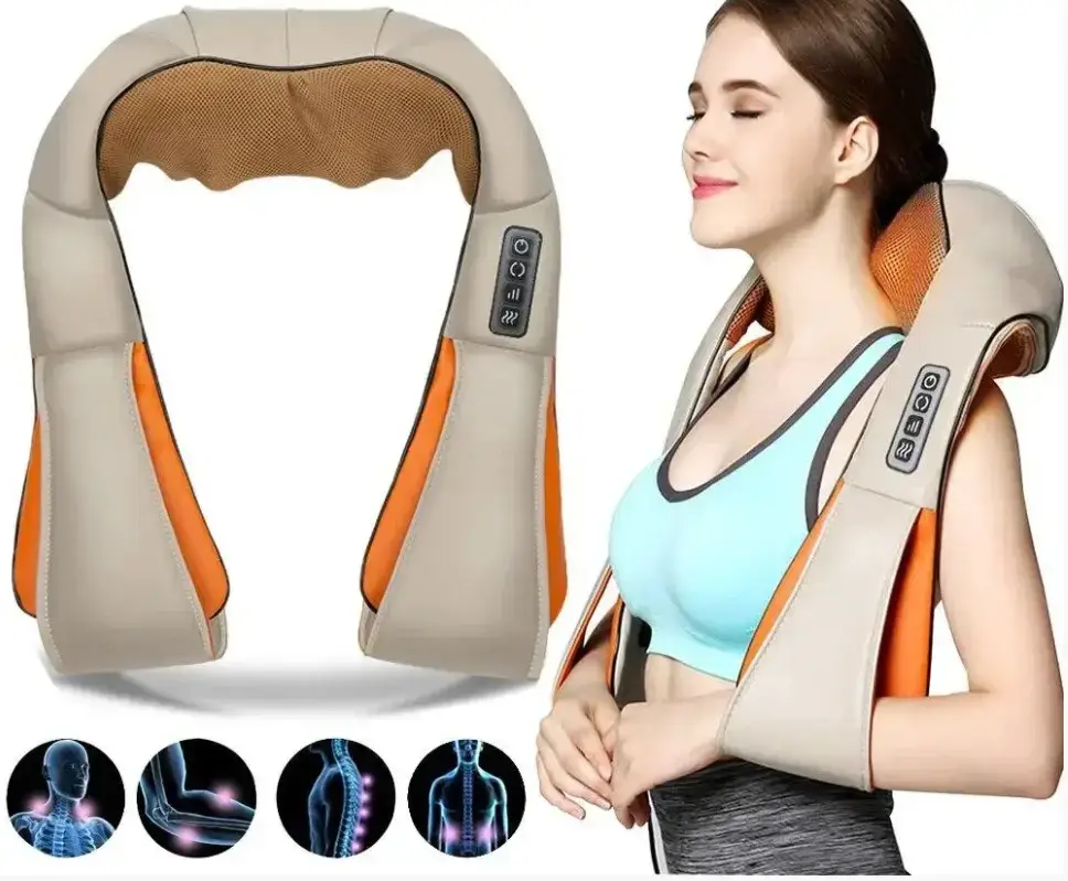 УЦІНКА! Роликовий масажер для спини та шиї Massager of Neck (Плохе паковання 3394)
