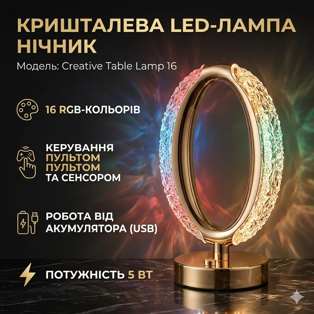 УЦІНКА! Лампа-нічник Creative Table Lamp із сенсорним перемикачем (Плохе паковання 3575)
