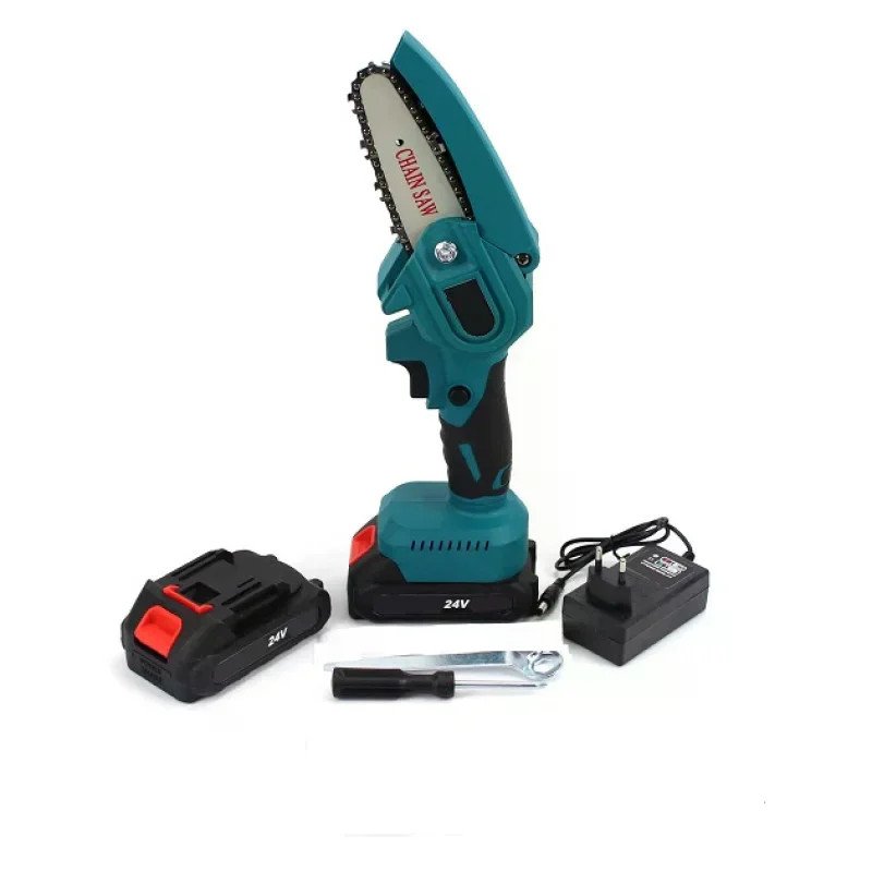 Акумуляторна міні-пила KRAFFTEC CHAIN SAW 6″ • Ланцюгова пила KRAFFTEC CHAIN SAW 6″ з 2 акумуляторами, шиною 15,24 см для саду та обрізання гілок
